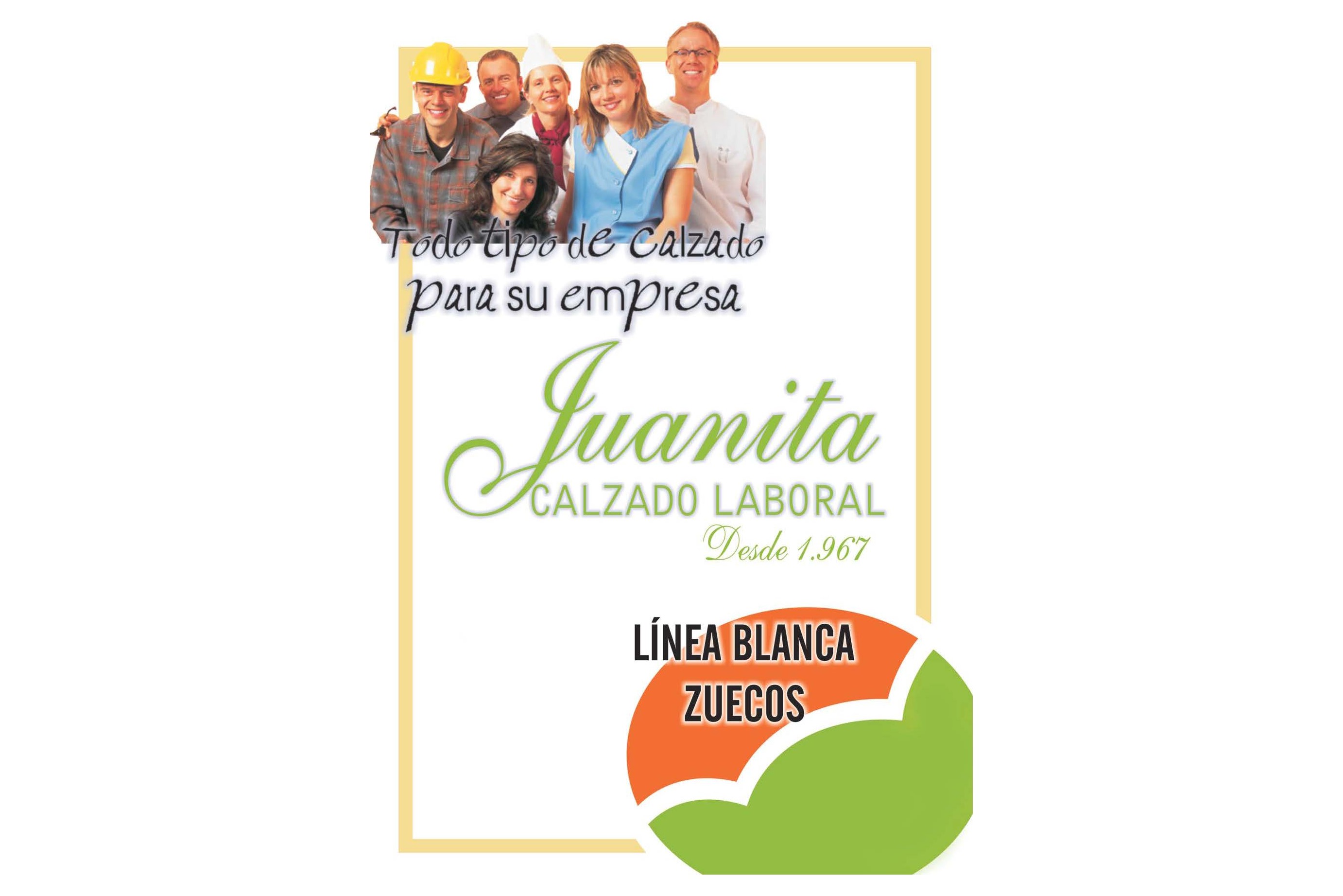 imagen JUANITA, CATALOGO LINEA BLANCA, ZUECOS